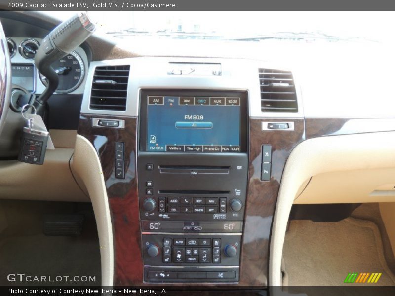 Gold Mist / Cocoa/Cashmere 2009 Cadillac Escalade ESV