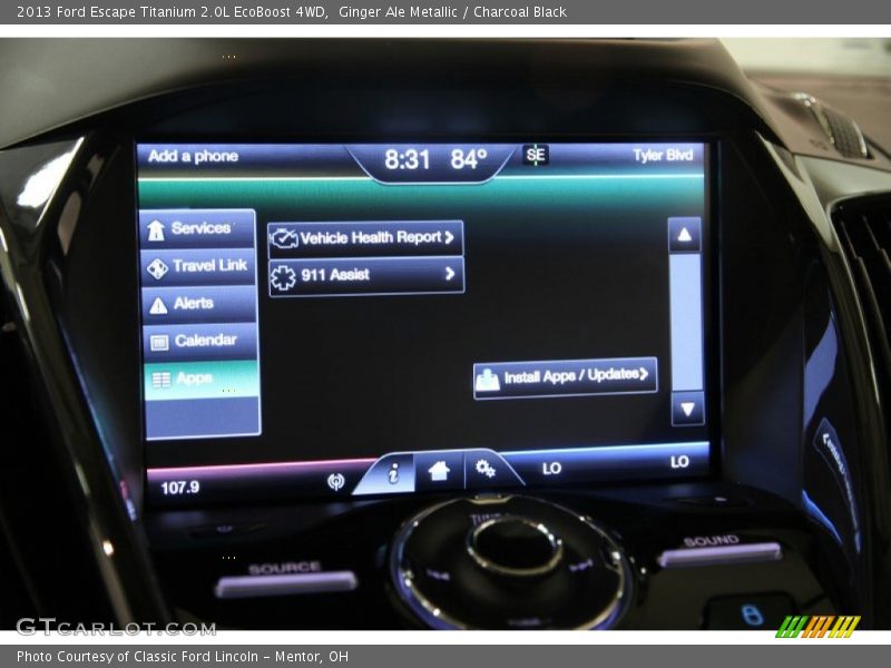 Ginger Ale Metallic / Charcoal Black 2013 Ford Escape Titanium 2.0L EcoBoost 4WD