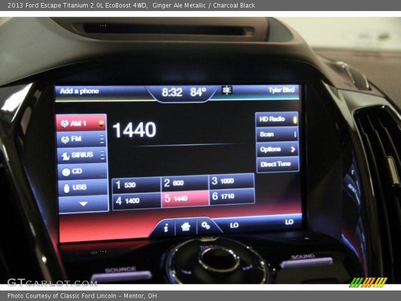 Ginger Ale Metallic / Charcoal Black 2013 Ford Escape Titanium 2.0L EcoBoost 4WD