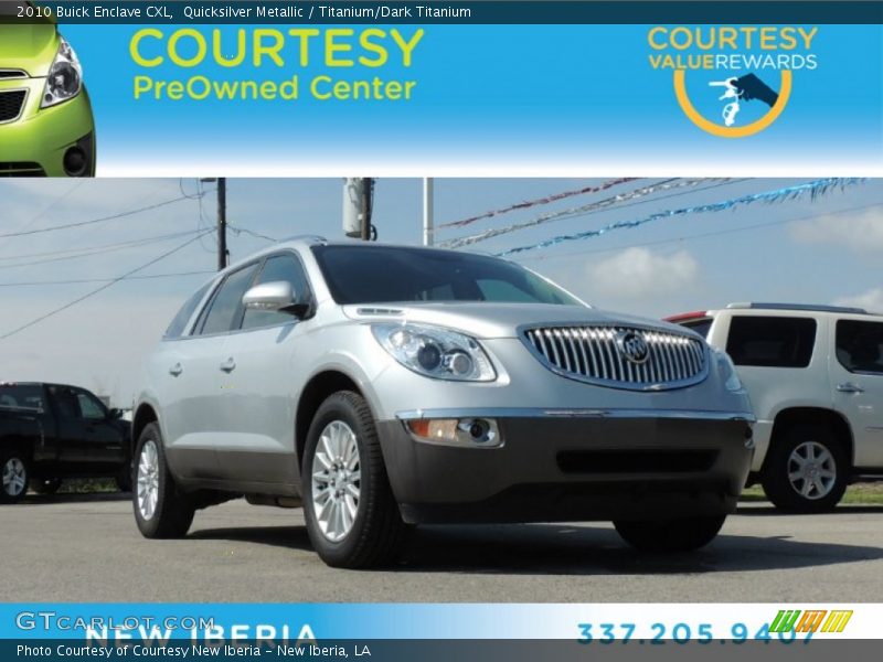 Quicksilver Metallic / Titanium/Dark Titanium 2010 Buick Enclave CXL