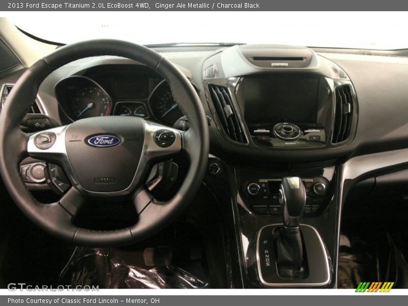 Ginger Ale Metallic / Charcoal Black 2013 Ford Escape Titanium 2.0L EcoBoost 4WD