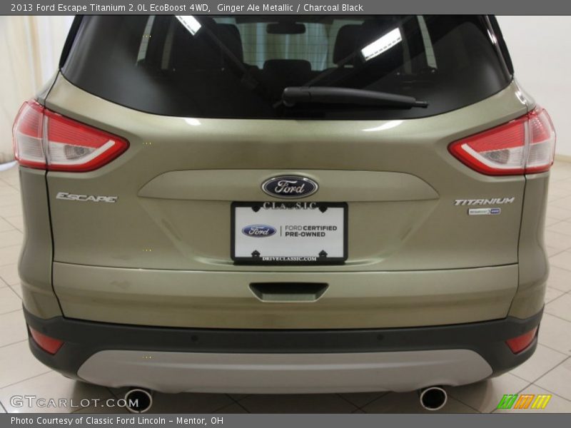 Ginger Ale Metallic / Charcoal Black 2013 Ford Escape Titanium 2.0L EcoBoost 4WD