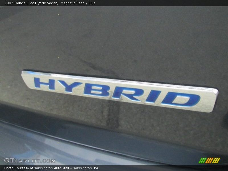Magnetic Pearl / Blue 2007 Honda Civic Hybrid Sedan