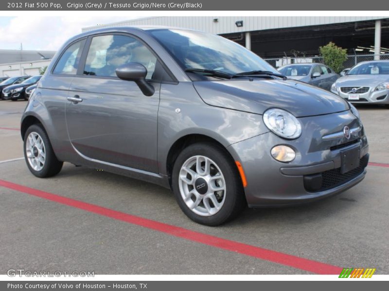Grigio (Grey) / Tessuto Grigio/Nero (Grey/Black) 2012 Fiat 500 Pop