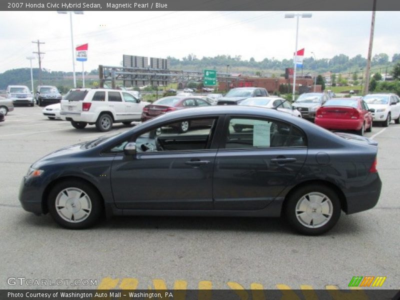 Magnetic Pearl / Blue 2007 Honda Civic Hybrid Sedan