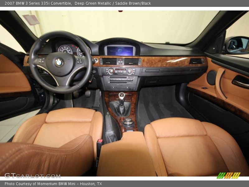 Deep Green Metallic / Saddle Brown/Black 2007 BMW 3 Series 335i Convertible