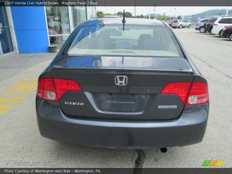 Magnetic Pearl / Blue 2007 Honda Civic Hybrid Sedan