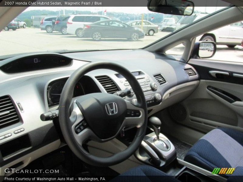 Magnetic Pearl / Blue 2007 Honda Civic Hybrid Sedan