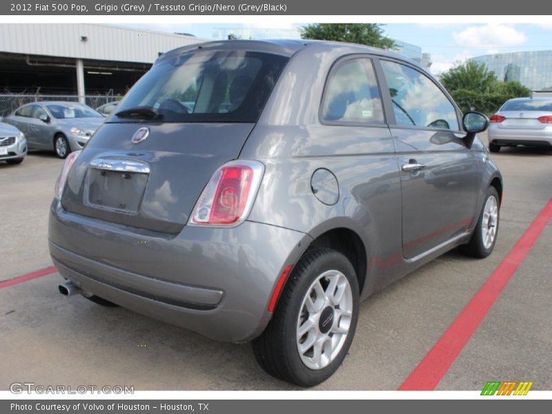 Grigio (Grey) / Tessuto Grigio/Nero (Grey/Black) 2012 Fiat 500 Pop