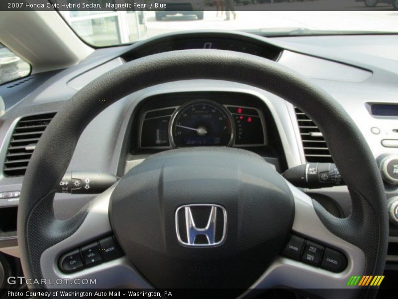 Magnetic Pearl / Blue 2007 Honda Civic Hybrid Sedan