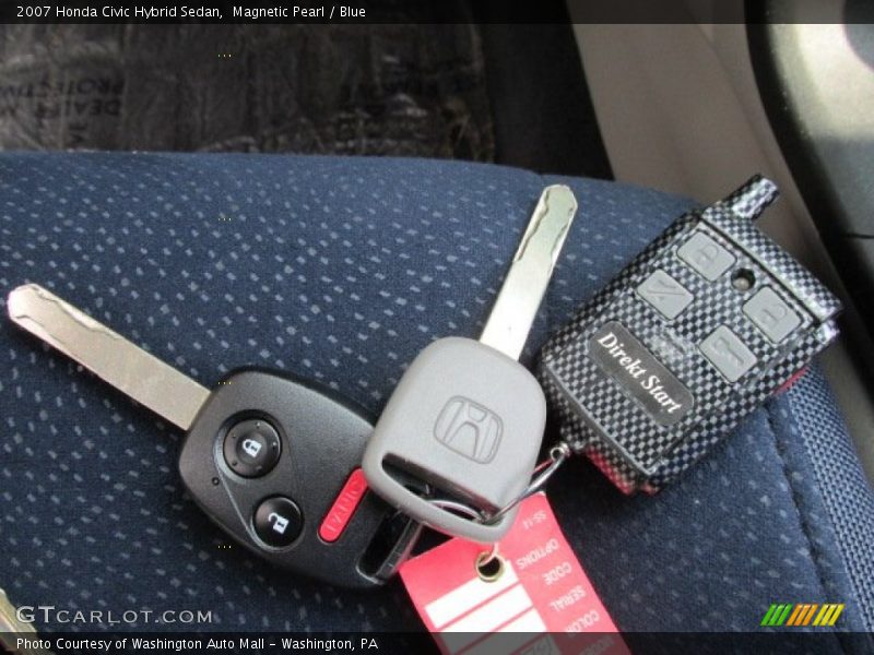Magnetic Pearl / Blue 2007 Honda Civic Hybrid Sedan