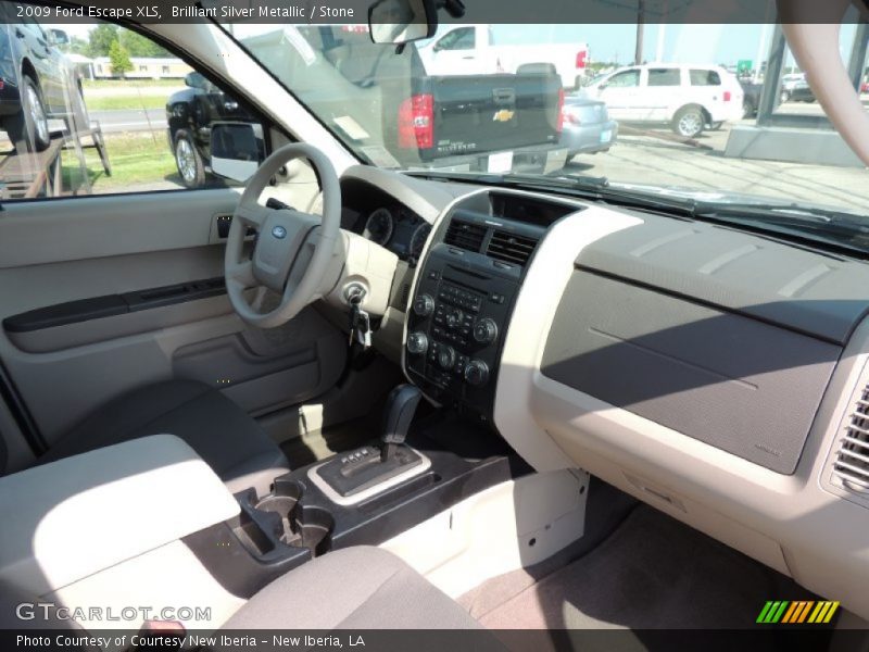 Brilliant Silver Metallic / Stone 2009 Ford Escape XLS