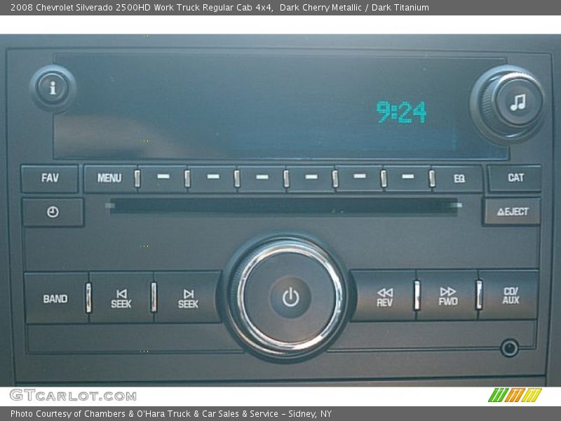 Dark Cherry Metallic / Dark Titanium 2008 Chevrolet Silverado 2500HD Work Truck Regular Cab 4x4