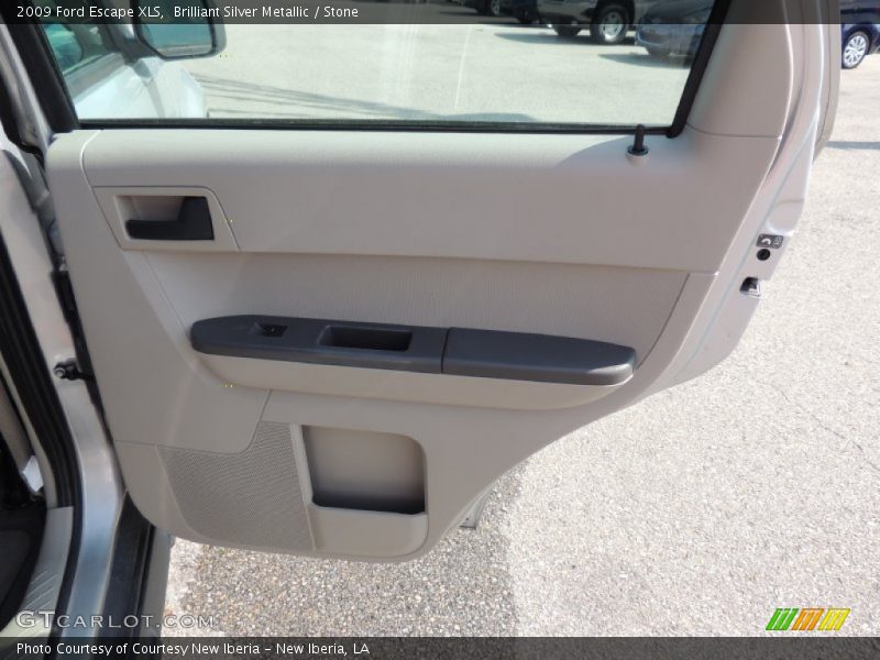 Brilliant Silver Metallic / Stone 2009 Ford Escape XLS