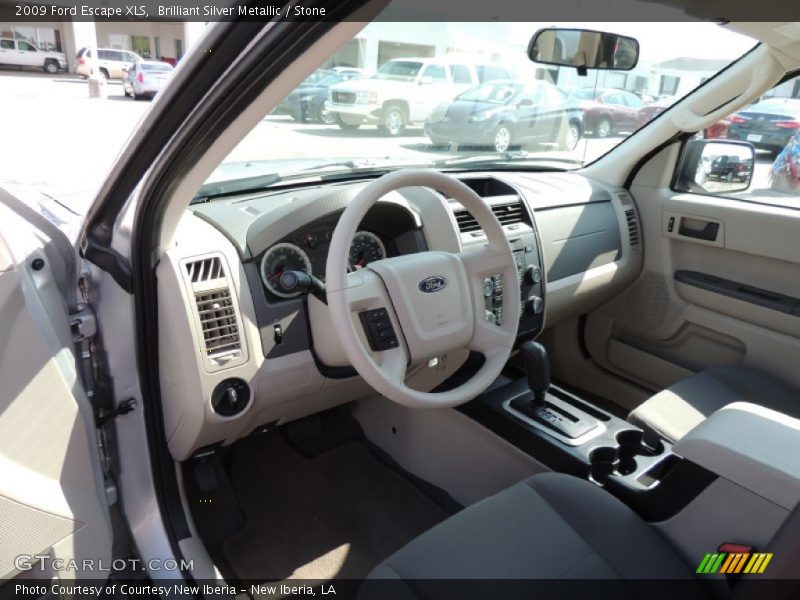Brilliant Silver Metallic / Stone 2009 Ford Escape XLS