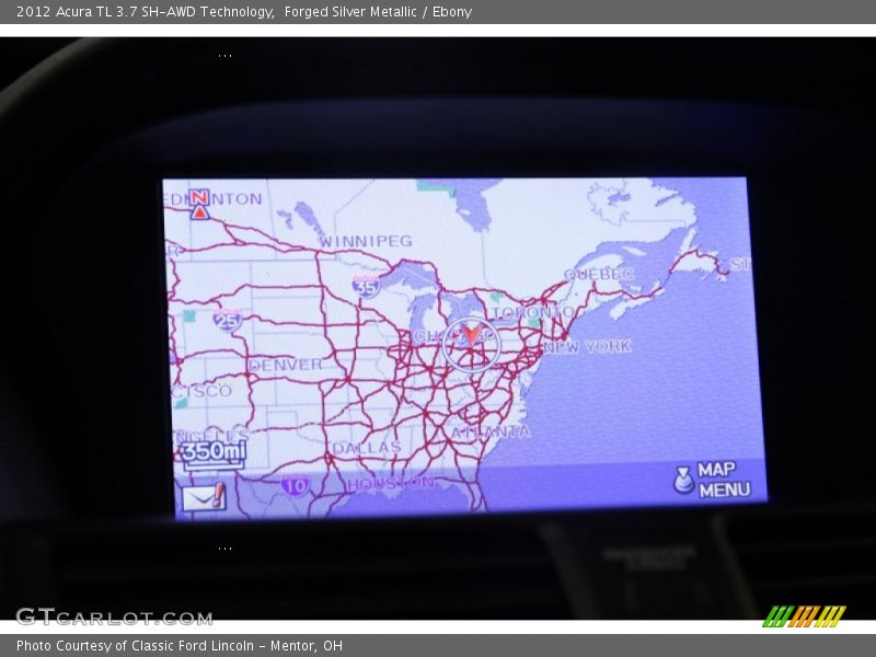 Forged Silver Metallic / Ebony 2012 Acura TL 3.7 SH-AWD Technology
