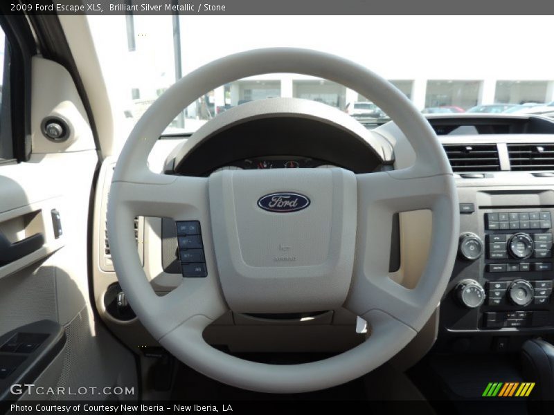 Brilliant Silver Metallic / Stone 2009 Ford Escape XLS