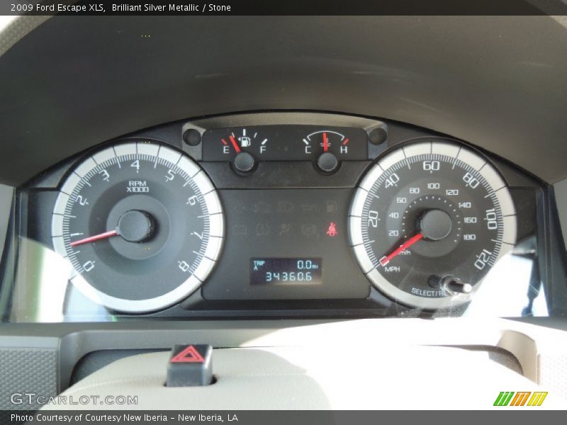 Brilliant Silver Metallic / Stone 2009 Ford Escape XLS