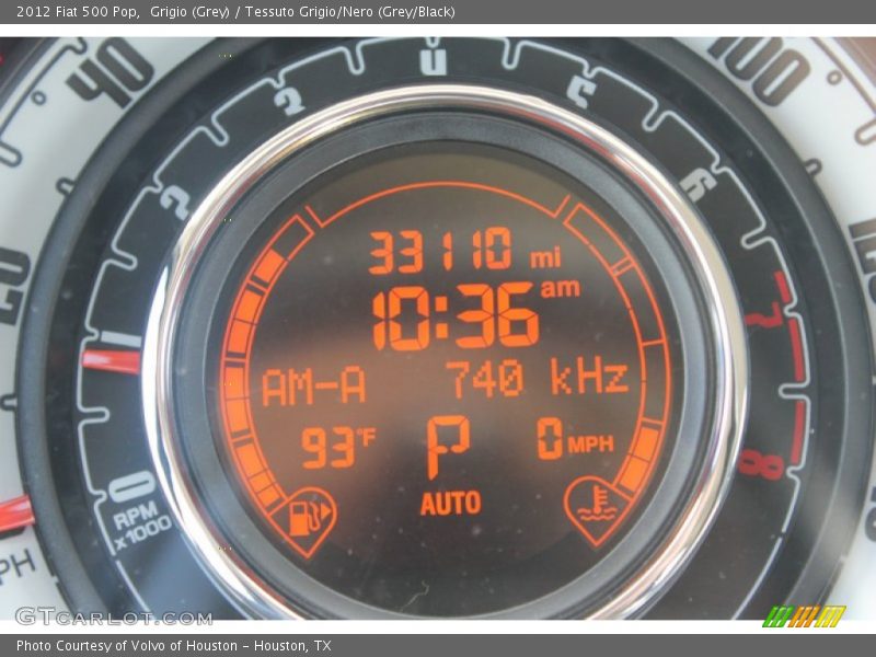Grigio (Grey) / Tessuto Grigio/Nero (Grey/Black) 2012 Fiat 500 Pop