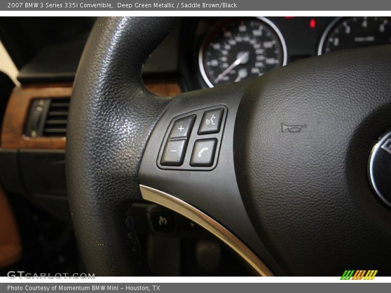 Deep Green Metallic / Saddle Brown/Black 2007 BMW 3 Series 335i Convertible