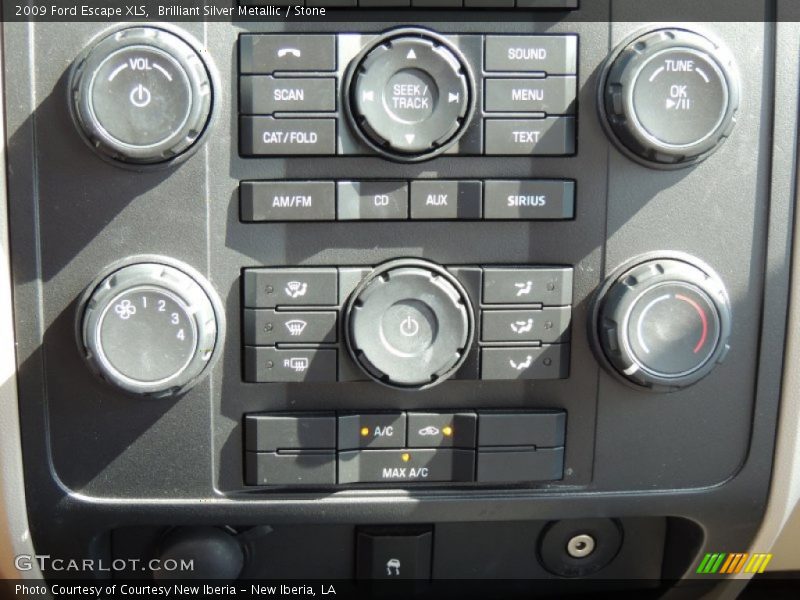 Brilliant Silver Metallic / Stone 2009 Ford Escape XLS