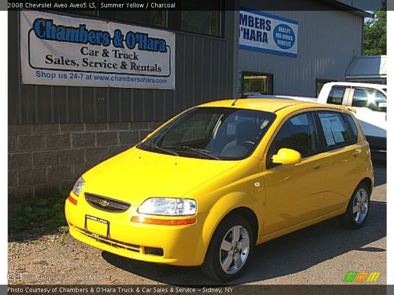 Summer Yellow / Charcoal 2008 Chevrolet Aveo Aveo5 LS