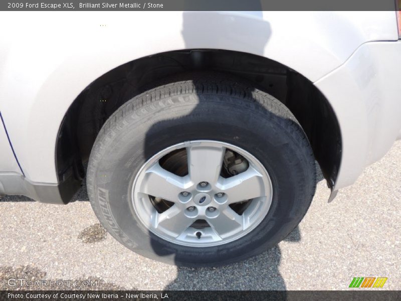 Brilliant Silver Metallic / Stone 2009 Ford Escape XLS