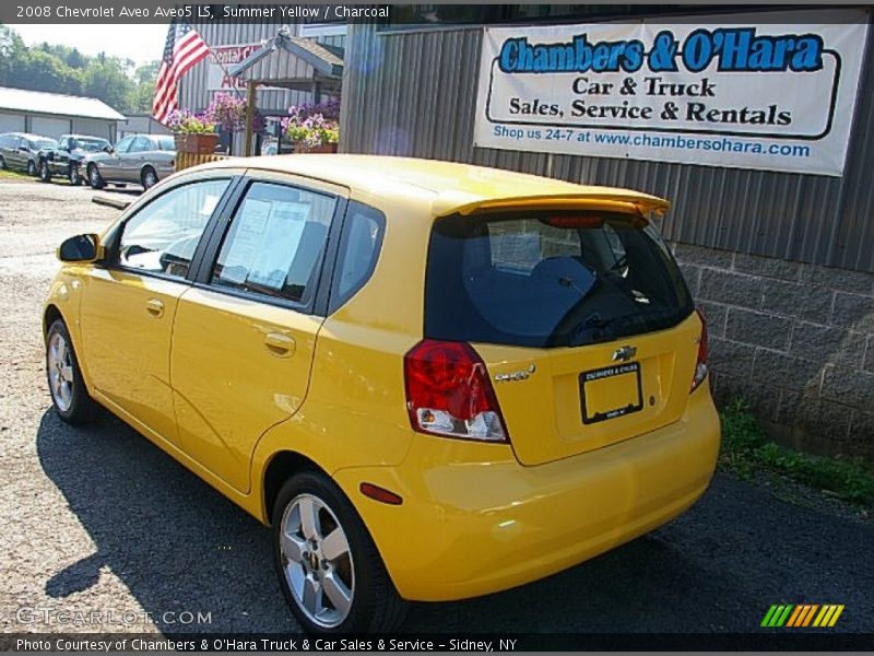 Summer Yellow / Charcoal 2008 Chevrolet Aveo Aveo5 LS