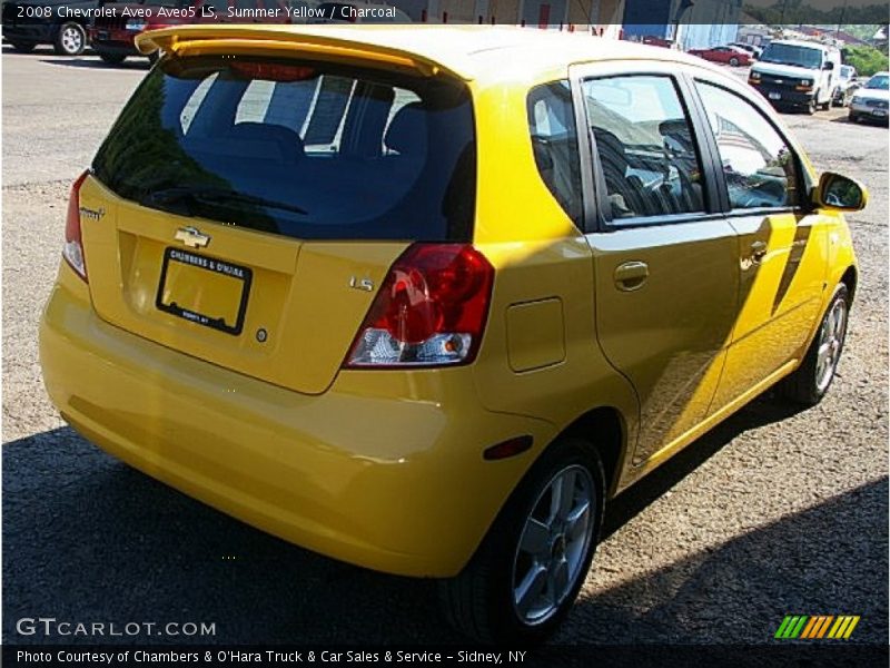 Summer Yellow / Charcoal 2008 Chevrolet Aveo Aveo5 LS