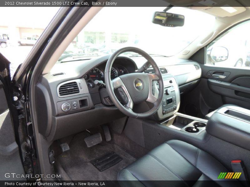 Ebony Interior - 2012 Silverado 1500 LTZ Crew Cab 