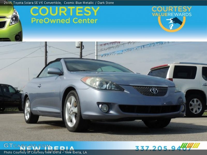 Cosmic Blue Metallic / Dark Stone 2005 Toyota Solara SE V6 Convertible