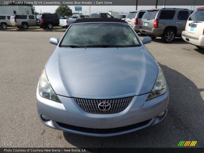 Cosmic Blue Metallic / Dark Stone 2005 Toyota Solara SE V6 Convertible