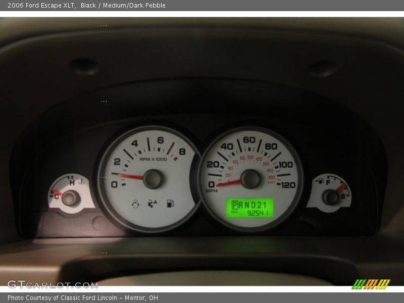 Black / Medium/Dark Pebble 2006 Ford Escape XLT