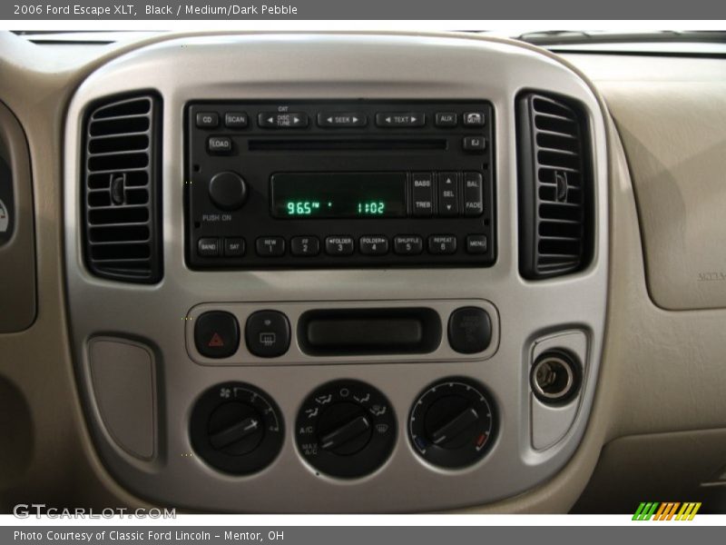 Black / Medium/Dark Pebble 2006 Ford Escape XLT