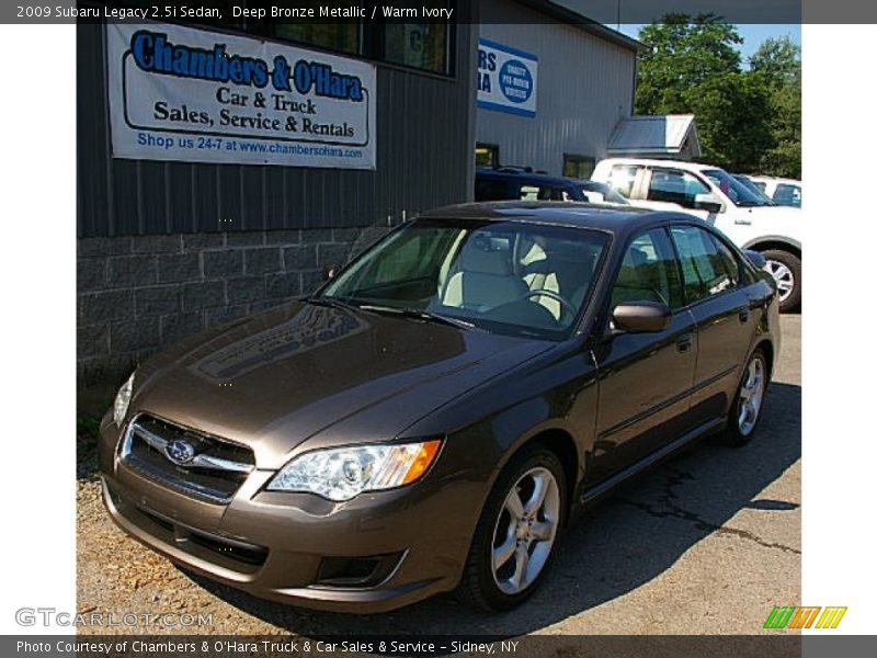 Deep Bronze Metallic / Warm Ivory 2009 Subaru Legacy 2.5i Sedan