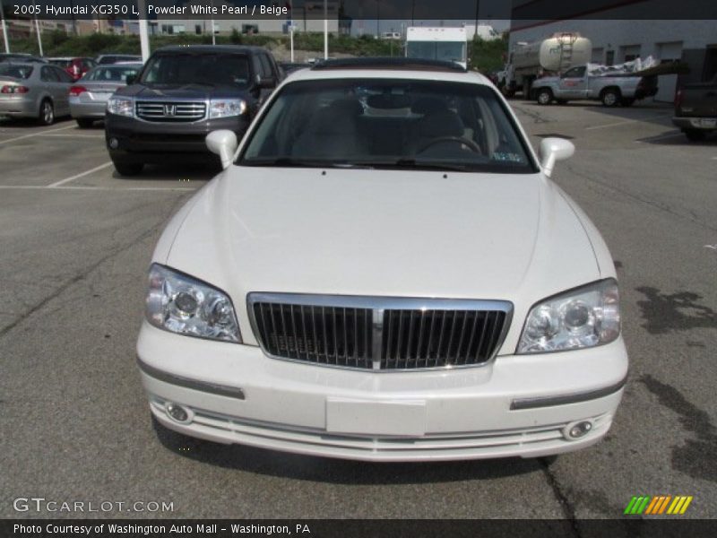 Powder White Pearl / Beige 2005 Hyundai XG350 L