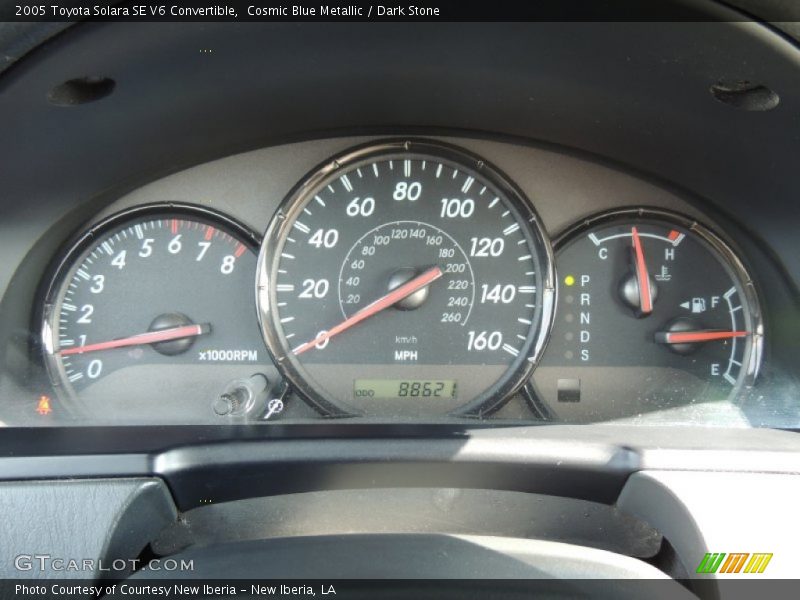 Cosmic Blue Metallic / Dark Stone 2005 Toyota Solara SE V6 Convertible