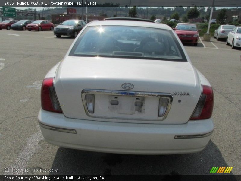 Powder White Pearl / Beige 2005 Hyundai XG350 L