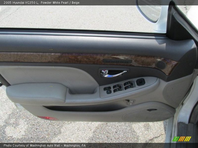 Powder White Pearl / Beige 2005 Hyundai XG350 L