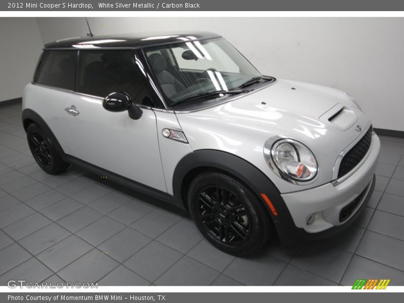 White Silver Metallic / Carbon Black 2012 Mini Cooper S Hardtop