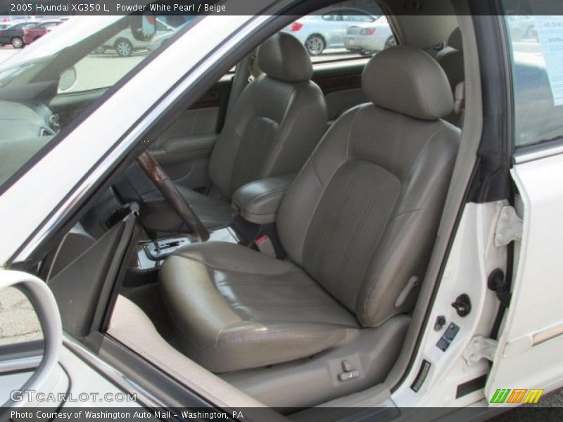 Powder White Pearl / Beige 2005 Hyundai XG350 L