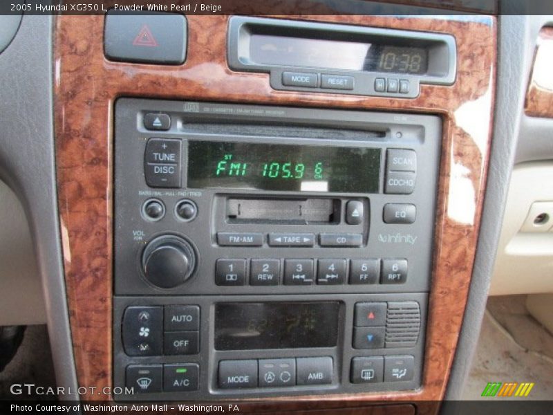 Powder White Pearl / Beige 2005 Hyundai XG350 L