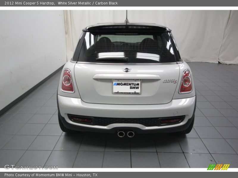 White Silver Metallic / Carbon Black 2012 Mini Cooper S Hardtop