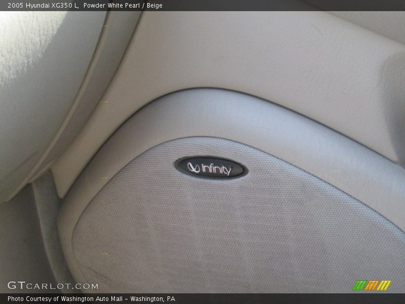 Powder White Pearl / Beige 2005 Hyundai XG350 L