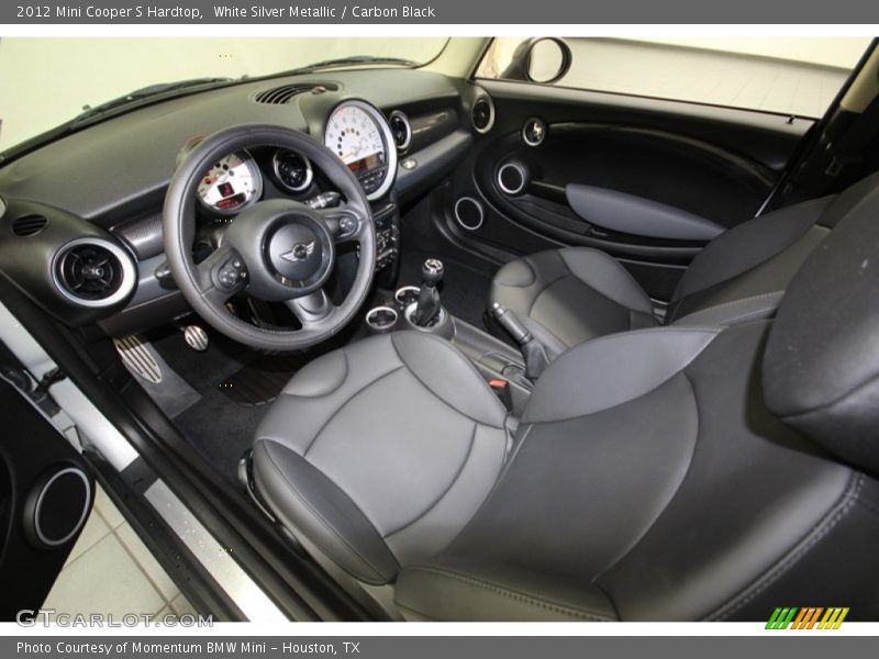 White Silver Metallic / Carbon Black 2012 Mini Cooper S Hardtop