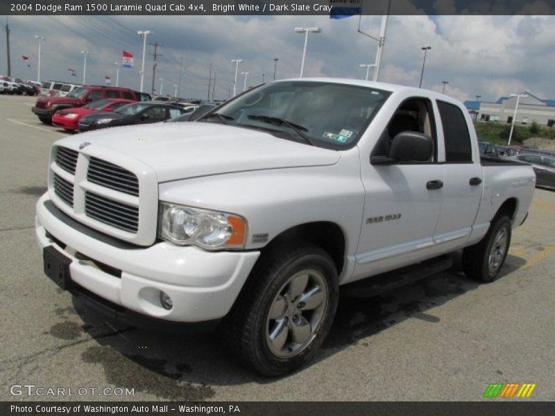 Bright White / Dark Slate Gray 2004 Dodge Ram 1500 Laramie Quad Cab 4x4
