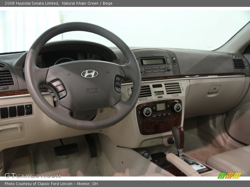 Natural Khaki Green / Beige 2008 Hyundai Sonata Limited