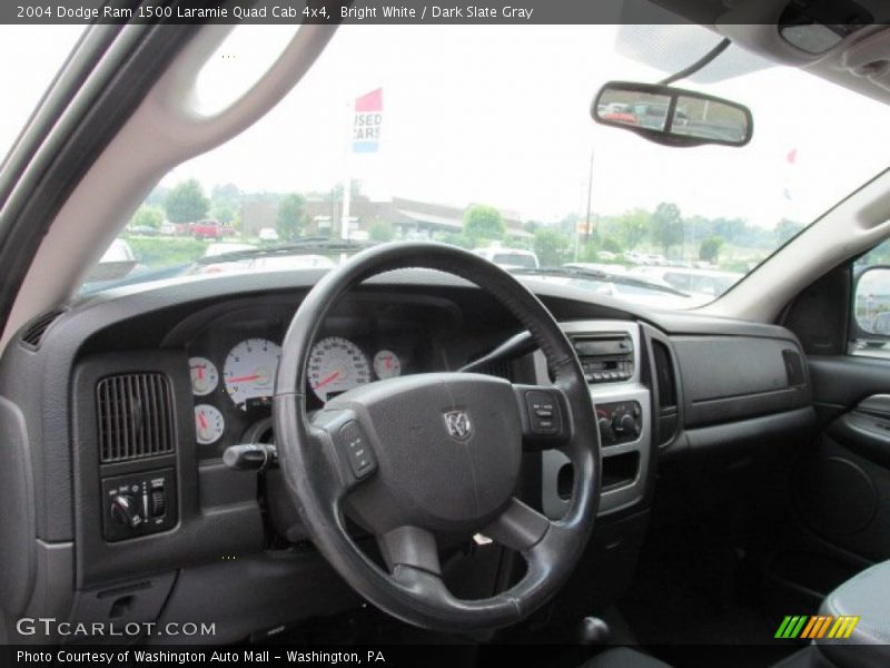 Bright White / Dark Slate Gray 2004 Dodge Ram 1500 Laramie Quad Cab 4x4