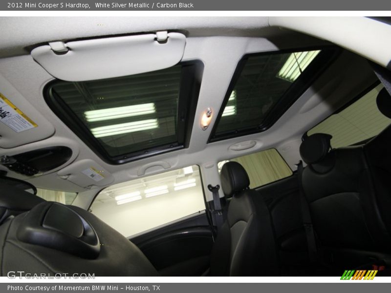 White Silver Metallic / Carbon Black 2012 Mini Cooper S Hardtop