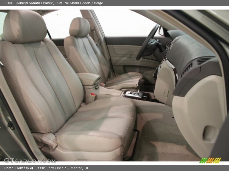 Natural Khaki Green / Beige 2008 Hyundai Sonata Limited